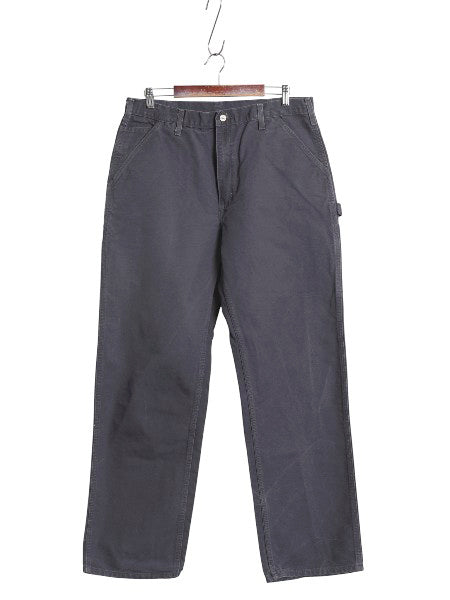 US企画 カーハート ウォッシュド ダック ペインター パンツ メンズ 36 34 ワーク ストレート ヘビーウェイト コットン ボトムス ぺトロール