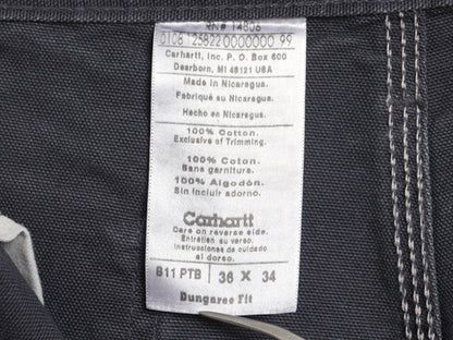 US企画 カーハート ウォッシュド ダック ペインター パンツ メンズ 36 34 ワーク ストレート ヘビーウェイト コットン ボトムス ぺトロール