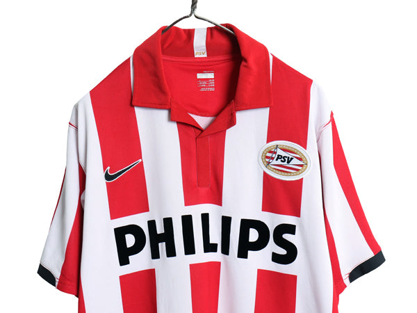 00s ナイキ PSV アイントホーフェン サッカー ユニフォーム メンズ L 正規品 オールド 06 07 08 当時物 オフィシャル フットボール ホーム