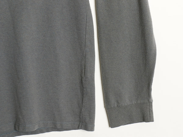 パタゴニア 両面 プリント 長袖 Tシャツ メンズ L 22年製 アウトドア ロンT ロングスリーブ P6 バックプリント ボックスロゴ カットソー 灰