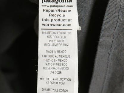 パタゴニア 両面 プリント 長袖 Tシャツ メンズ L 22年製 アウトドア ロンT ロングスリーブ P6 バックプリント ボックスロゴ カットソー 灰