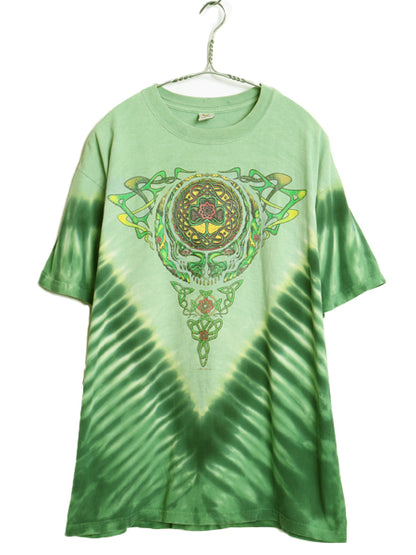 00s グレイトフルデッド グラフィック イラスト プリント タイダイ Tシャツ メンズ L 古着 当時物 オールド バンド ロック ローズ アート
