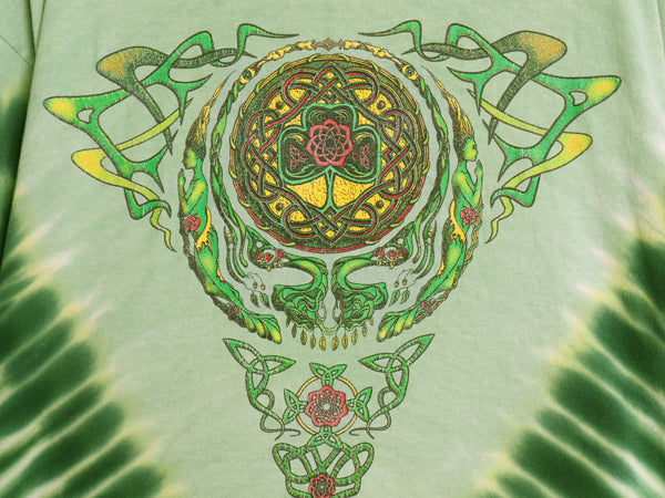 00s グレイトフルデッド グラフィック イラスト プリント タイダイ Tシャツ メンズ L 古着 当時物 オールド バンド ロック ローズ アート