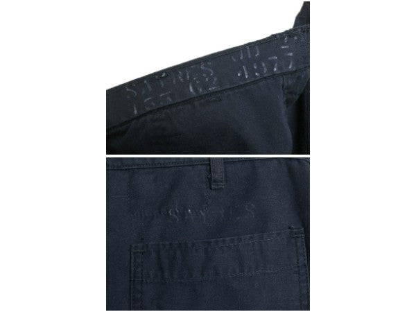 70s ★ 米軍実物 USN ネイビー ユーティリティ パンツ メンズ 30R 76年製 ヴィンテージ ミリタリー 軍物 NAVY セーラー フレア ボトムス 紺