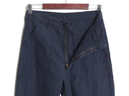 70s ★ 米軍実物 USN ネイビー ユーティリティ パンツ メンズ 30R 76年製 ヴィンテージ ミリタリー 軍物 NAVY セーラー フレア ボトムス 紺