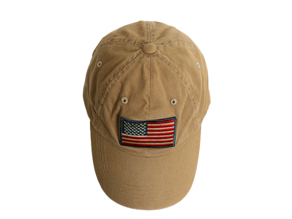 オービス コットン ベースボール キャップ フリーサイズ 古着 帽子 トラッカー ハット 星条旗 ワッペン ワンポイント シンプル アウトドア