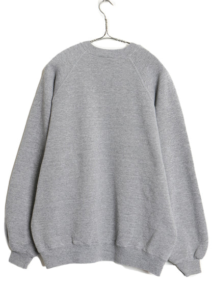 80s USA製 ジャージーズ 無地 スウェット メンズ レディース XXL ヴィンテージ ブランク トレーナー 大きいサイズ ソリッド 霜降り グレー