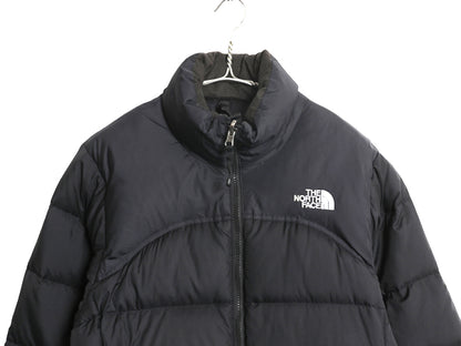 ノースフェイス ヌプシ ダウン ジャケット レディース S / アウトドア ナイロン 700フィル ハイネック ブルゾン パッカブル フルジップ 黒