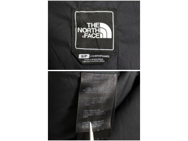 ノースフェイス ヌプシ ダウン ジャケット レディース S / アウトドア ナイロン 700フィル ハイネック ブルゾン パッカブル フルジップ 黒