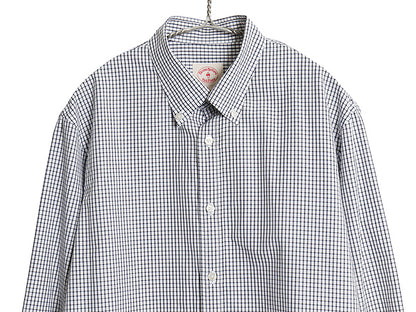 ブルックスブラザーズ チェック 長袖 ボタンダウン シャツ メンズ L 古着 Red Fleece コットン マチ付き ワイシャツ ホワイト ブラック BD