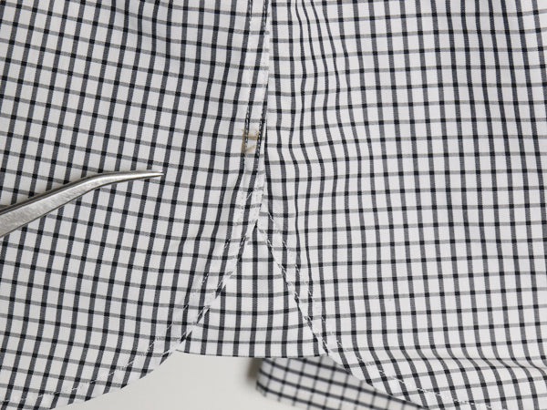 ブルックスブラザーズ チェック 長袖 ボタンダウン シャツ メンズ L 古着 Red Fleece コットン マチ付き ワイシャツ ホワイト ブラック BD