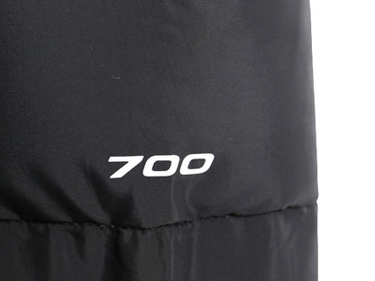 US企画 ノースフェイス ナイロン ダウン ジャケット レディース S / キルティング ジャンパー ストレッチ 700 フィル パッカブル ブラック 