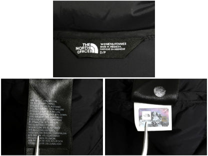 US企画 ノースフェイス ナイロン ダウン ジャケット レディース S / キルティング ジャンパー ストレッチ 700 フィル パッカブル ブラック 