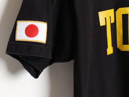 ステューシー TOKYO プリント ポケット付き Tシャツ メンズ M / ヘビーウェイト コットン ポケT ワールドツアー ストックロゴ SSリンク 黒
