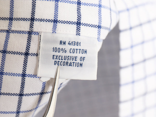 ラルフローレン チェック 長袖 ボタンダウン シャツ メンズ M 古着 ポロ オックスフォード コットン 長袖シャツ BD カジュアル ワイシャツ 