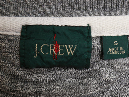 ジェイクルー ボーダー 長袖 Tシャツ メンズ S / オールド 復刻 巨人タグ ラガーシャツ タイプ ロンT コットン ストレッチ ツートン 灰 黒