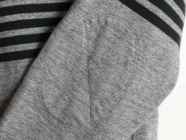 ジェイクルー ボーダー 長袖 Tシャツ メンズ S / オールド 復刻 巨人タグ ラガーシャツ タイプ ロンT コットン ストレッチ ツートン 灰 黒