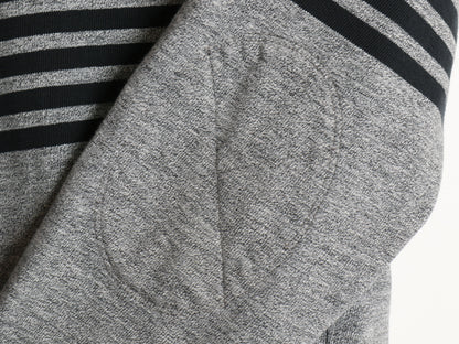 ジェイクルー ボーダー 長袖 Tシャツ メンズ S / オールド 復刻 巨人タグ ラガーシャツ タイプ ロンT コットン ストレッチ ツートン 灰 黒