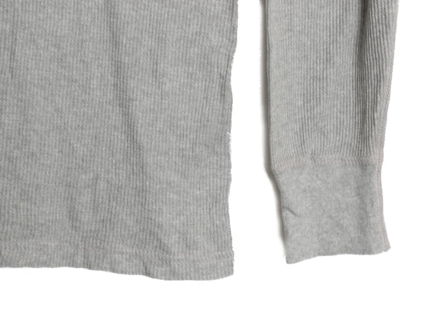 デッドストック 00s ポロ ラルフローレン 長袖 サーマル Tシャツ メンズ M / オールド ロンT ワッフル カットソー ストレッチ コットン 灰