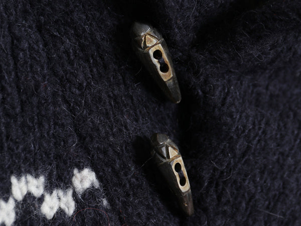 ポロ ラルフローレン ショールカラー ノルディック ニット セーター メンズ L / ウール アルパカ 総柄 プルオーバー トグル 長袖セーター 