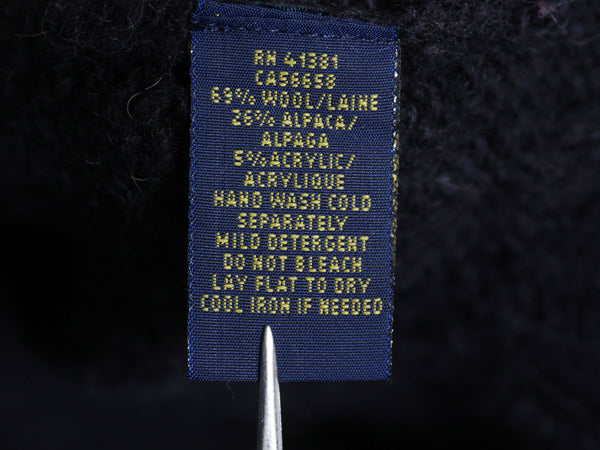 ポロ ラルフローレン ショールカラー ノルディック ニット セーター メンズ L / ウール アルパカ 総柄 プルオーバー トグル 長袖セーター 