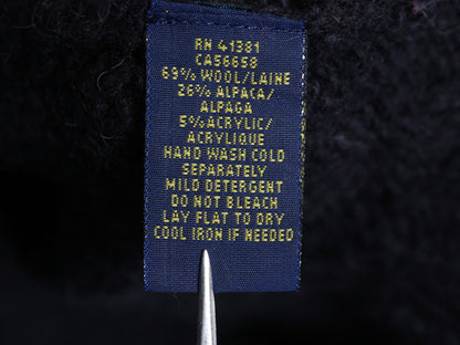 ポロ ラルフローレン ショールカラー ノルディック ニット セーター メンズ L / ウール アルパカ 総柄 プルオーバー トグル 長袖セーター 