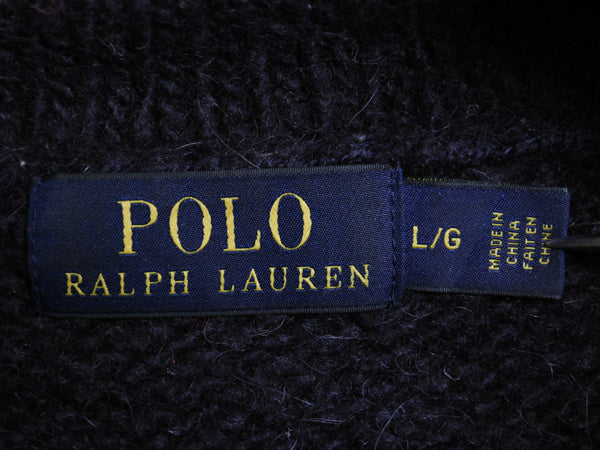 ポロ ラルフローレン ショールカラー ノルディック ニット セーター メンズ L / ウール アルパカ 総柄 プルオーバー トグル 長袖セーター 