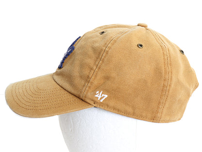 47brand カーハート メープルリーフス ベースボール キャップ フリーサイズ NHL オフィシャル 帽子 コットン ワーク スペシャル コラボ 茶