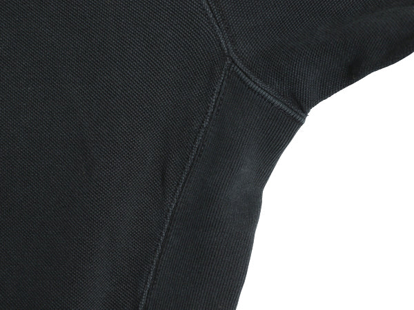 00s ポロ ラルフローレン フルジップ 鹿の子 フード パーカー メンズ XL / オールド スウェット トレーナー ワンポイント 大きいサイズ 黒