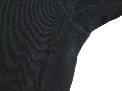 00s ポロ ラルフローレン フルジップ 鹿の子 フード パーカー メンズ XL / オールド スウェット トレーナー ワンポイント 大きいサイズ 黒