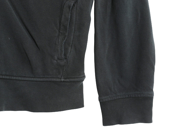 00s ポロ ラルフローレン フルジップ 鹿の子 フード パーカー メンズ XL / オールド スウェット トレーナー ワンポイント 大きいサイズ 黒