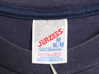 90s USA製 ひまわり アート イラスト プリント Tシャツ メンズ レディース M オールド フラワー グラフィック ヘビーウェイト コットン 紺