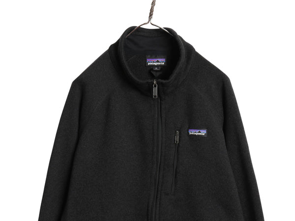 パタゴニア ベターセーター ジャケット メンズ XL 古着 17年製 フリース セーター フルジップ ブルゾン アウトドア 裏起毛 大きいサイズ 黒
