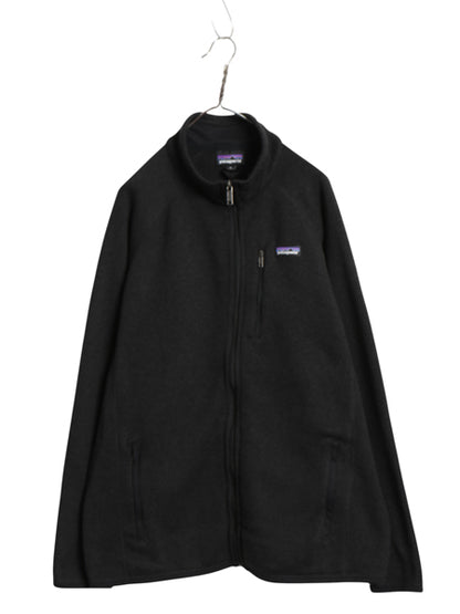 パタゴニア ベターセーター ジャケット メンズ XL 古着 17年製 フリース セーター フルジップ ブルゾン アウトドア 裏起毛 大きいサイズ 黒