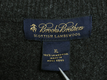 ブルックスブラザーズ アーガイル ニット セーター メンズ XL 古着 スコットランド製 ラム ウール Vネック シンプル 大きいサイズ ゆったり