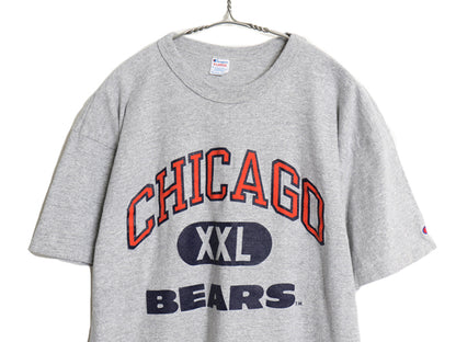 80s USA製 チャンピオン ベアーズ 3段 プリント 半袖 Tシャツ メンズ XL ヴィンテージ 88 12 シングルステッチ NFL アメフト 大きいサイズ