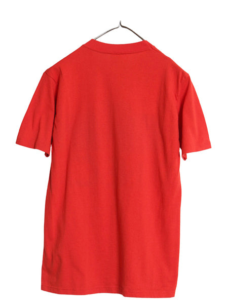 70s 80s USA製 企業 NBC ロゴ イラスト プリント Tシャツ メンズ レディース 小さめ M ヴィンテージ グラフィック シングルステッチ 当時物