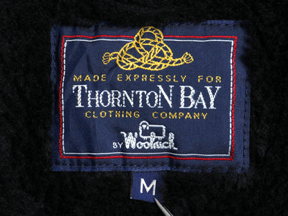 80s USA製 ウールリッチ チェック ウール ジャケット メンズ M / ヴィンテージ 裏 ボア パイル フリース フルジップ ブルゾン メイシーズ