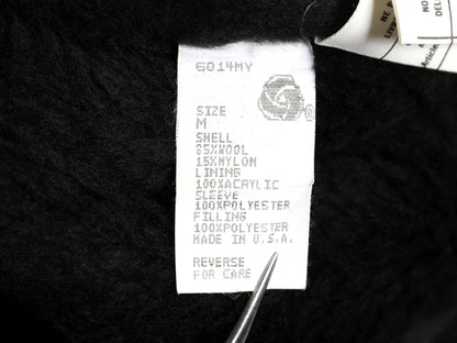 80s USA製 ウールリッチ チェック ウール ジャケット メンズ M / ヴィンテージ 裏 ボア パイル フリース フルジップ ブルゾン メイシーズ