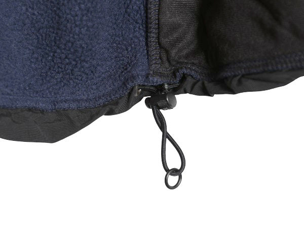 ノースフェイス デナリ ジャケット メンズ S 古着 アウトドア フリース ナイロン ブルゾン ハイネック フルジップ アウター ツートン 紺 黒