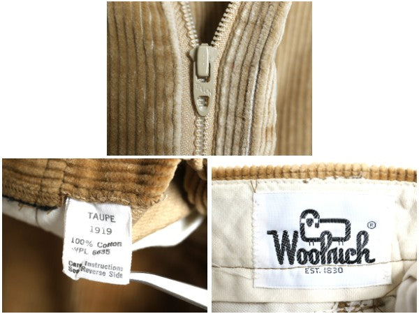 70s USA製 ウールリッチ ニッカポッカ パンツ 実寸 26 ヴィンテージ アウトドア 太畝 コーデュロイ コーズ 7分丈 クロップド ハンティング