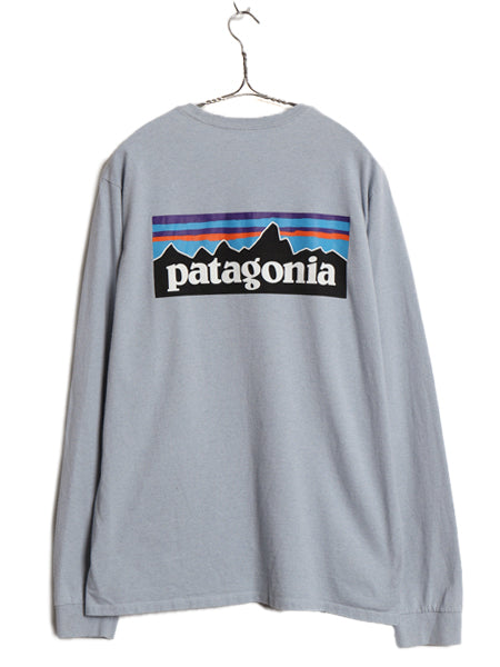 パタゴニア 両面 プリント 長袖 Tシャツ メンズ M / 22年製 アウトドア ロンT ロングスリーブ P6 バックプリント ボックスロゴ カットソー