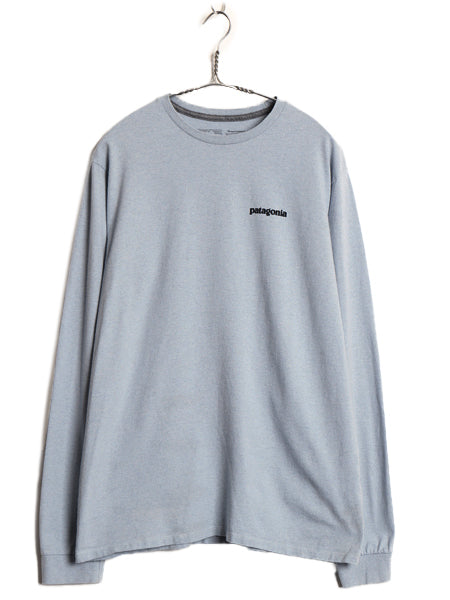パタゴニア 両面 プリント 長袖 Tシャツ メンズ M / 22年製 アウトドア ロンT ロングスリーブ P6 バックプリント ボックスロゴ カットソー