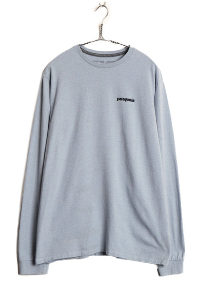 パタゴニア 両面 プリント 長袖 Tシャツ メンズ M / 22年製 アウトドア ロンT ロングスリーブ P6 バックプリント ボックスロゴ カットソー