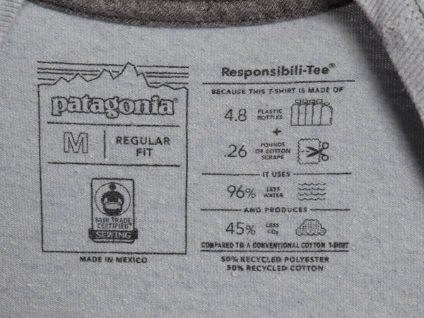 パタゴニア 両面 プリント 長袖 Tシャツ メンズ M / 22年製 アウトドア ロンT ロングスリーブ P6 バックプリント ボックスロゴ カットソー