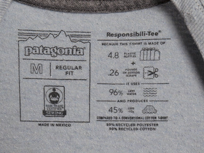 パタゴニア 両面 プリント 長袖 Tシャツ メンズ M / 22年製 アウトドア ロンT ロングスリーブ P6 バックプリント ボックスロゴ カットソー