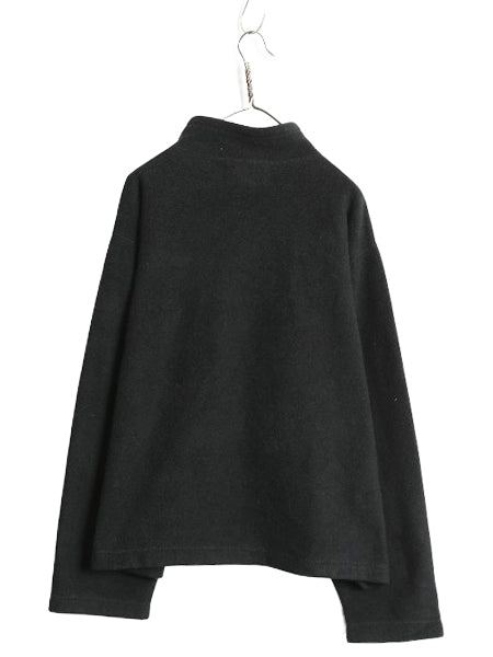00s ポロスポーツ ラルフローレン フリース ジャケット メンズ XL / オールド ポロ ハーフジップ プルオーバー ハイネック 大きいサイズ 黒