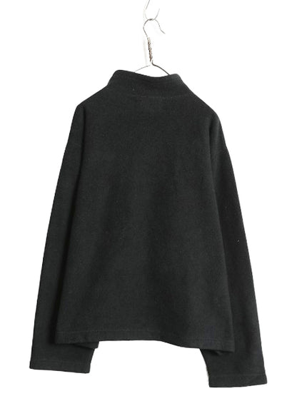 00s ポロスポーツ ラルフローレン フリース ジャケット メンズ XL / オールド ポロ ハーフジップ プルオーバー ハイネック 大きいサイズ 黒