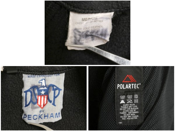 00s 米軍実物 ECWCS GEN2 フルジップ フリース ジャケット メンズ M 03年製 オールド ミリタリー アーミー ブルゾン 軍物 黒 ポーラテック