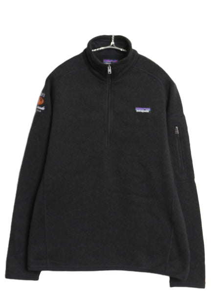 パタゴニア ベターセーター ハーフジップ レディース M / 17年製 フリース セーター ジャケット アウトドア プルオーバー ブルゾン 黒 企業